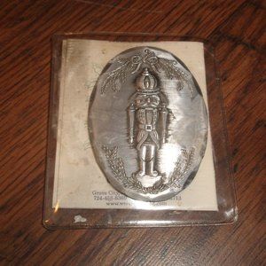 Wendell August pewter Christmas ornament Nutcracker